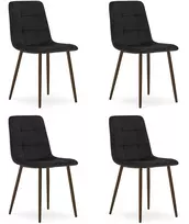 Kėdė KARA, juoda, 4 vnt.