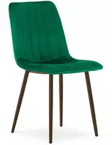 Kėdė Lava, aksominis apmušalas, žalia, 86 cm