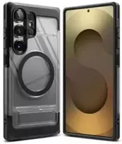 Dėklas Ringke Galaxy S25 Ultra Case UX Magnetic Smoke Juodas