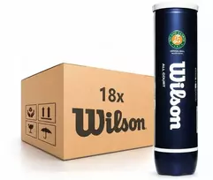 Teniso kamuoliukai Wilson Roland Garros All Court - 18 x 4B