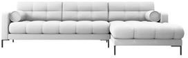 Kampinė sofa Cosmopolitan Design Bali Neve 80, šviesiai pilka sp., dešininė, 185 x 293 cm x 75 cm