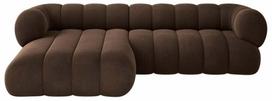 Kampinė sofa Cosmopolitan Design Koge Vogue 6, šokolado sp., kairinė, 165 x 270 cm x 70 cm