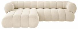 Kampinė sofa Cosmopolitan Design Koge Vogue 1, šviesiai smėlinė, kairinė, 165 x 270 cm x 70 cm