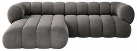 Kampinė sofa Cosmopolitan Design Koge Vogue 15, pilka sp., kairinė, 165 x 270 cm x 70 cm