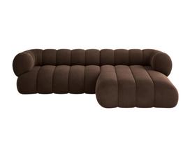 Kampinė sofa Cosmopolitan Design Koge Vogue 6, šokolado sp., dešininė, 165 x 270 cm x 70 cm