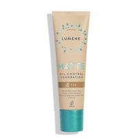 Lumene Oil-Control Foundation SPF20 Visiškai maskuojanti skysta kreminė pudra 30ml 4 Tan