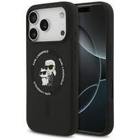 Karl Lagerfeld MagSafe dėklas iPhone 17 Pro – juodas