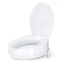 Paaukštinta klozeto sėdynė 4FIZJO 15 cm su dangčiu