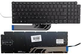 Dell Vostro ir Inspiron klaviatūra su apšvietimu, US, juoda