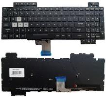 Nešiojamojo kompiuterio klaviatūra Asus ROG Strix Scar GL504, RGB, US, juoda