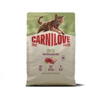 Carnilove True Fresh Cat Dry Duck Adult Cat Sterilised sausas maistas katėms 2 kg