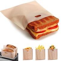 10 vnt. - Toast maišeliai / Toast maišeliai - Kepkite sumuštinius skrudintuvėje Rudi