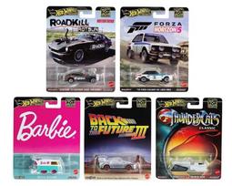 Lietaus būdu lietas automobilis Hot Wheels Pop Culture Premium 1:64 įvairus modelis