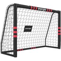 Futbolo vartai 180 x 120 x 60 cm, juodi ir raudoni