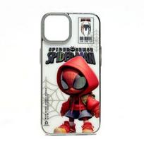 „iLike Apple iPhone 14“ silikoninis dėklas „Spider Sense“, baltas, raudonas