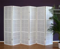 Kambario Skirtuvas, Paravent Shoji, 175x264 cm, Baltas