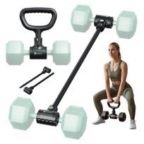 Athler Shark 10 2in1 svarmenų adapteris – štangos konverteris iki 80 kg ir svarsčio (kettlebell) konverteris iki 40 kg – Juodas