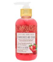 Skystas rankų muilas STRAWBERRIES AND CREAM Saules Fabrika 200 ml
