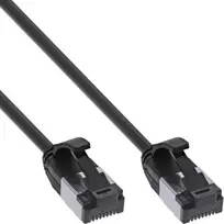 InLine Patch laidas plonas, U/FTP, Cat.8.1, TPE be halogeno, juodas 3m