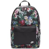 Nike Heritage Polyester Backpack Regular Unisex Black Casual DB4715-010 juoda