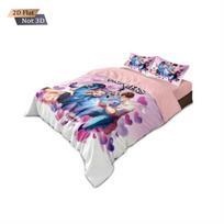 3pcs K-Pop Demon Hunters printed coreless down duvet cover various sizes, soft bedroom bedding decoration, machine washable 135x200cm-EU-Single&set gray