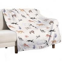 Greyhound Love - Adopt Throw Blanket Nap cosplay anime Polar Camping Blankets 30x40in gray