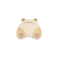 Cartoon Memory Foam Car Neck Pillow Seat Travel Headrest Cushion Universal Four Seasons Adorable Neck Protector Accessories beige
