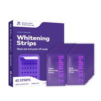 Purple Teeth Whitening Strips: Gentle Cleaning for Bright, Tartar-Free Teeth. Easy Daily Use, Portable, and Simple to Operate. purple