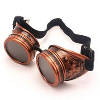 Men Sunglasses Stylish Steampunk Glasses Round Shape Big Frame Eye Wear Welding Punk Glasses Cosplay Designer Colors Lens Shades black