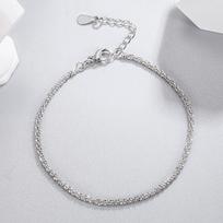 925 prabos sidabro madinga gėlių apyrankė dovanų papuošalas 20CM white