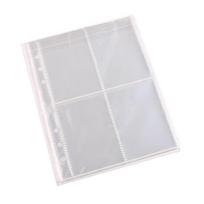 Plush Photocard Binder 6 Hole Pre-punched Photo Card Binder Sleeve 4 Pocket Card Sleeve for Photo Card Binder Album white