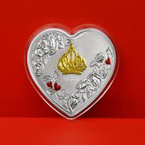 The Queen's Crown Commemorative Medallion, 520 Valentine's Day Qixi gifts, expressive artifacts, the Queen's commemorative coins sidabras