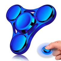 Rainbow Fidget Spinner Toys Metal Ufo Small Handheld Finger Spinners Gift For Kids Adults Spinning Top Focus Desk Fingertip blue