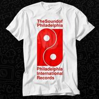 Unisex Tshirt Philadelphia International Records Disco Tsop Soul Philly Gift XXXL red