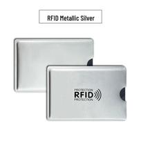 Laser Anti-Demagnetization Aluminum RFID Shield Card Holder white