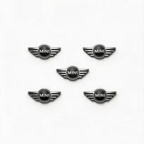 14/18/22MM Automobilio stiliaus nuotolinio rakto emblemos lipduko priedai Mini Cooper JCW Works R50 R52 R53 R55 R56 R57 R58 R59 R60 R61 F gqtsu22 14mm gray
