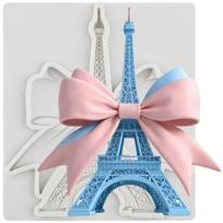 Eiffel Tower Silicone Molds Tower Fondant Mold Cake Decorating Tools Cupcake Topper Candy Chocolate Gumpaste Mold pilka spalva