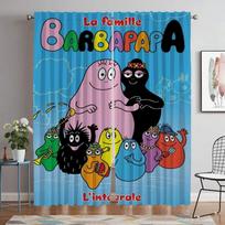 Kamera Les Barbapapa Namų Interjeras Užuolaidos 2 Skydeliai Svetainės Erdvės Dizainas Užuolaida Pertvara Plona Lovai nuo Uodų Užuolaidos idealiai W60xH90cmx2pcs-CL