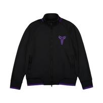 Nike Dri-Fit FW24 Kobe serijos stovima apykakle laisvalaikio marginta ilgomis rankovėmis striukė vyriška striukė juoda FZ0937010 M black