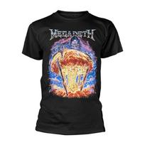 Megadeth Bomb Splatter Black T Shirt New 4XL gray