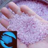1000pcs 3-5mm Luminous Sand Glow in Dark Pebbles Stone Home Garden Yard Outdoor Path Lawn Decorations Fish Tank Aquarium Decor (Light blue,1000pcs-3-5mm) šviesiai mėlyna spalva