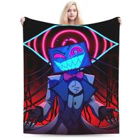 Relax Alastor Vox ( Flannel Blankets Winter Hazbines Hoteles Soft Warm Bedding Throws for Kids Bedroom Bedspread Sofa Bed Cover 75X95CM blue
