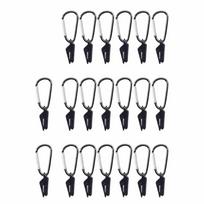 40Pcs Heavy Duty Awning Clamp Waterproof Tarpaulin Clips Anti-Wind Tent Clips  Hiking Use mėlyna
