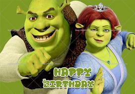 Green Monster & Shrek-S Theme Backdrop Kids Birthday Party Decor Baby Shower Supplies Photo Backdrop Party Wall Banner Decor 47.2x31.5inch/120*80cm black