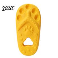 Oral Gum Care Pet Toys Slipper Dog Chew Toy Puppy Teething Thong Sandal Shape Interactive Training for Dogs Fetch Toy Small to Large Dogs, geltona