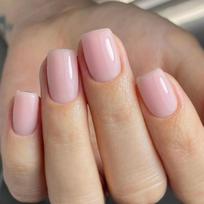 24Pcs Solid Pink Press On Nails Short Square Fake Nail Tips Full Cover Detachable False Nails For Women brown