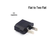 US to Japan Power Plug Adapter Converter Flat to Dual Use gray