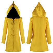 Little Nightmares Cosplay Kostiumas Geltonas Su Gobtuvu Šaliai Helovino Paltai Men-S geltona