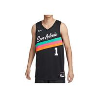 Nike Victor Wembanyama NBA San Antonio Spurs 1 Odai draugiškas patogus kasdienis krepšinio marškinėlis Vyriškas marškinėlis HM5996-013 S beige