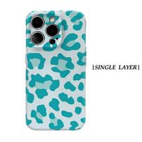 Teal Leopard Phone Case for IPhone 17AIR 16E 16 15 14 13 12 11 17 Pro Max Plus Double-layer Back Cover IPHONE16 white